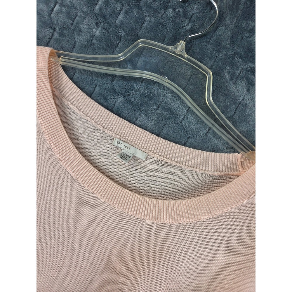 Est 1946 Womens Plus 22/24W Peach Pink Pointelle Knit Oversized Sweater RN37080